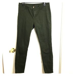 Dark Green Skinny Pants